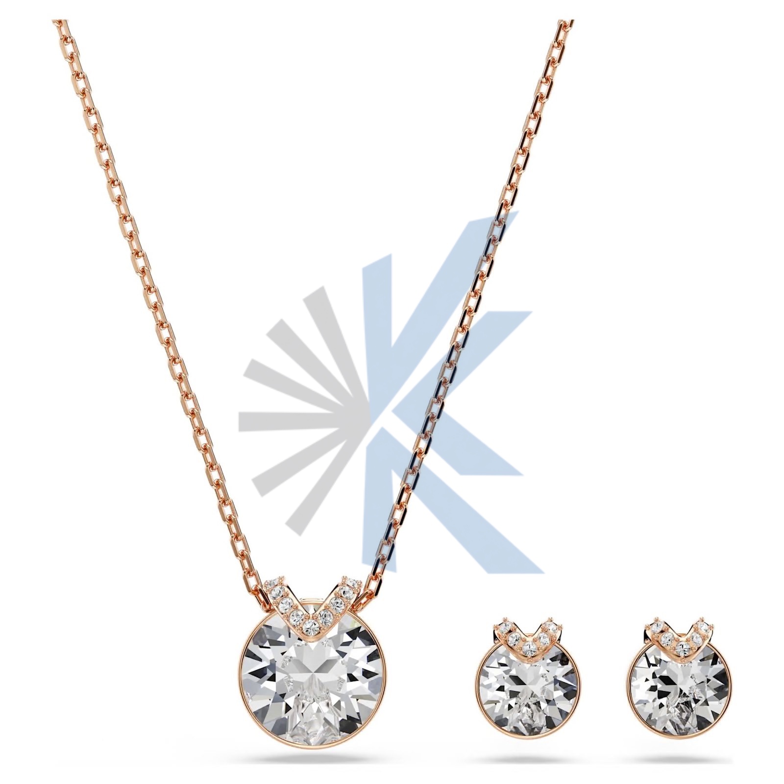 Parure collier et boucles d'oreilles